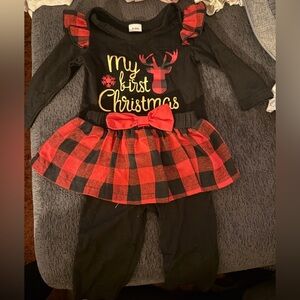 My First Christmas Plaid Kids Costume